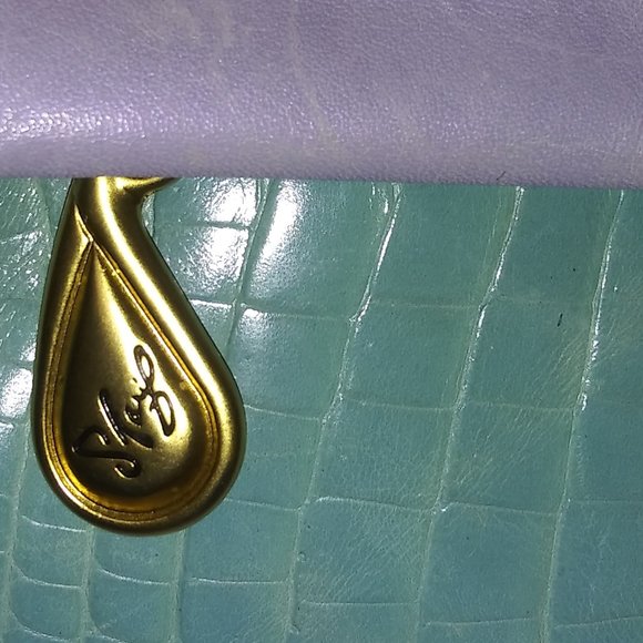 Accents by Sharif Pastel Colorblock Purse with Beaded Tassel Zipper Pull - Picture 3 of 10